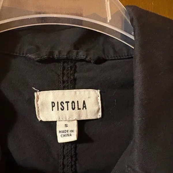 Pistola Meg Zip-Up Romper in Black - Image 4