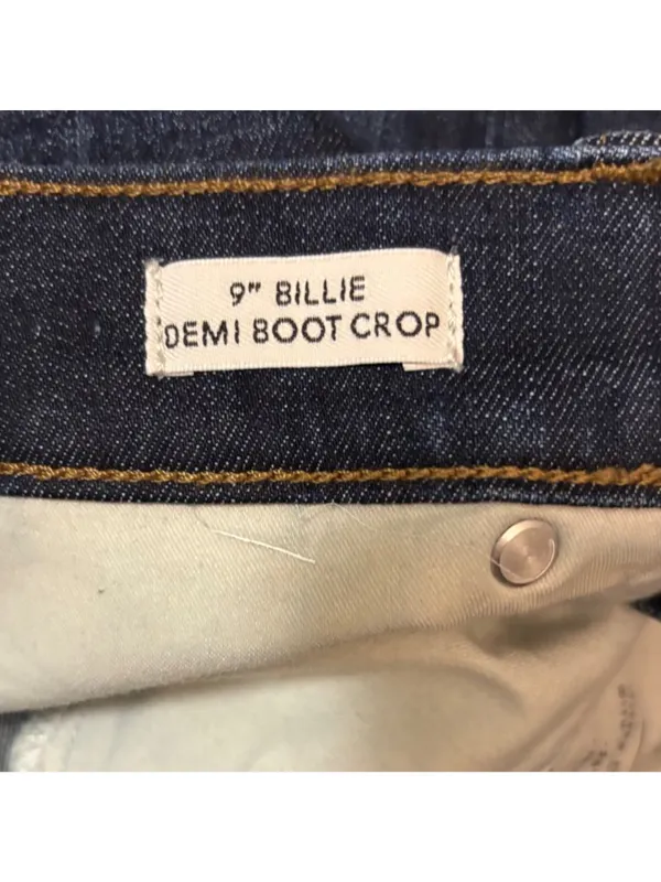 J.Crew 9" demi boot crop jean in Dark Worn wash Size 26 Button Fly - Image 6