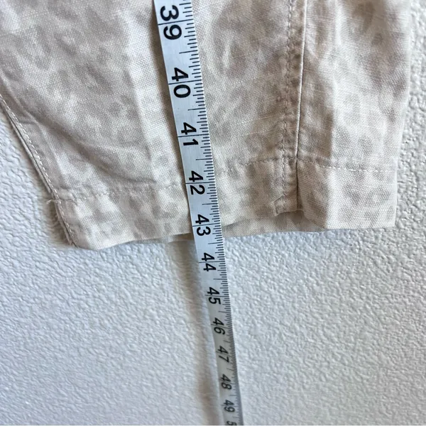 GAP Women's High Waisted Pull On‎ Paper Bag Leopard Print Pants - Image 8