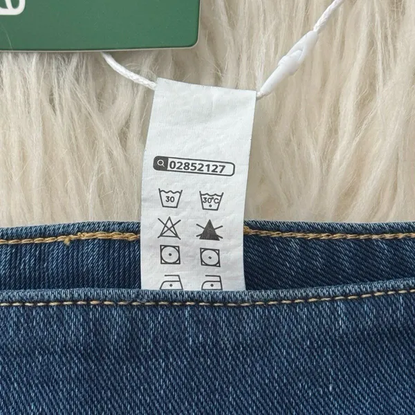 Halara Flex High Waisted Mini Washed Denim Casual Skirt Bright Blue Denim XS - Image 10