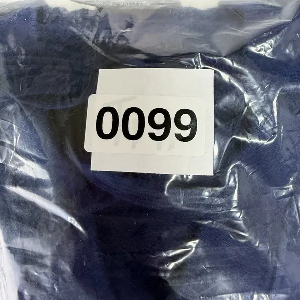 Nike M Medium Hoodie Sweatshirt Classic Swoosh Pullover Deep V-Neck Lace Up Blue - Image 12