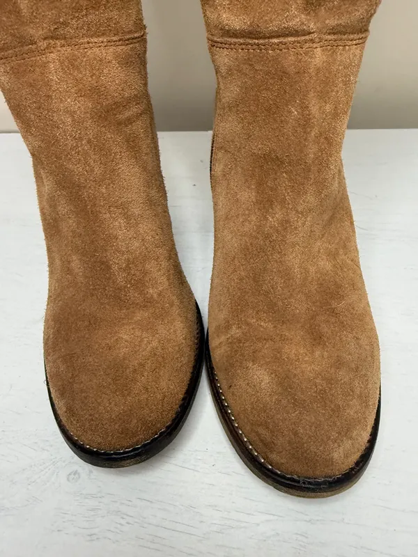 Mark Jenkins OTK Tan Suede Boot 9 - Image 8