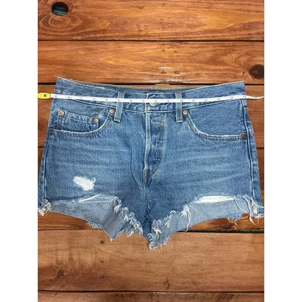 Levi’s Premium 501 Denim Cutoff Shorts - Women Size 27 - Image 6