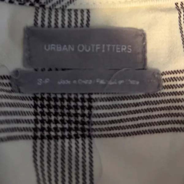 Urban Outfitters Plaid Mini Dress Brown‎ Cream Sweetheart Neckline Size S P - Image 7