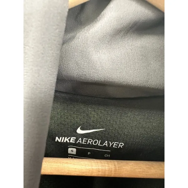 Nike Aerolayer Vest Women Sz S Black Funnel Neck Training Vest Nylon Windbreaker - Image 6