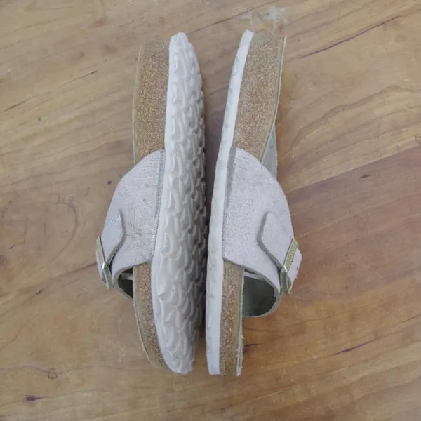 Birkenstock German Made Leather Buckle Close Slide Sandals Size 36 - Image 3