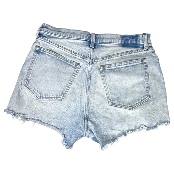 Abercrombie & Fitch Curve Love The Mom Short High Rise Light Distressed 29 / 8 - Image 2