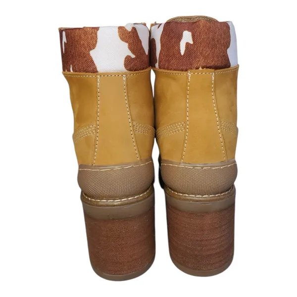 Women’s Steve Madden Tan Combat Ankle Boots‎ - Image 4
