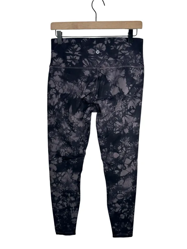 Lululemon Wunder Under Hi Rise‎ Leggings 10 Shibori Magnum Black Tie Dye - Image 4