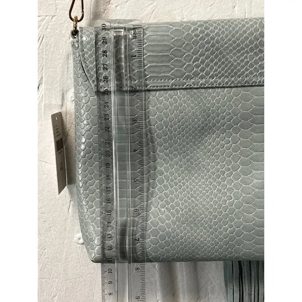Anthropologie Street Level Real Suede Bag Purse Mint/Menth Designer Professional - Image 7