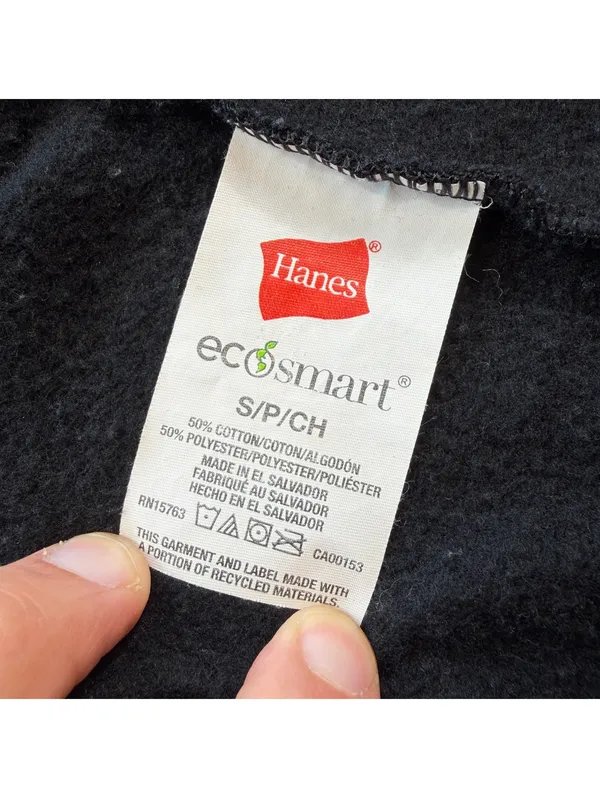 Hanes EcoSmart Black Fleece Lined Sweatpants Womens S Cozy Lounge Athletic - Image 5