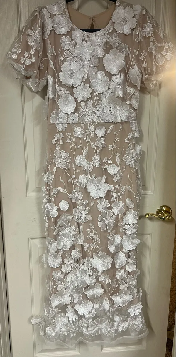 White Floral Dress - Image 2