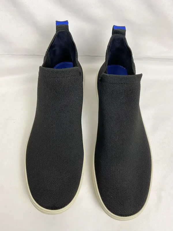 Rothy’s The Chelsea Sneaker Boot Black Knit High Top Slip On Sz 10 Neutral - Image 10