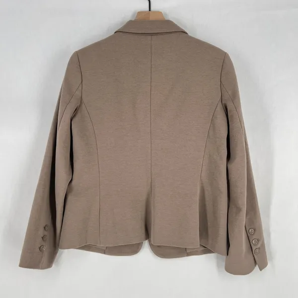 Samantha Brown Blazer‎ Jacket Womens Medium Brown Notch Lapel Single Breasted - Image 13