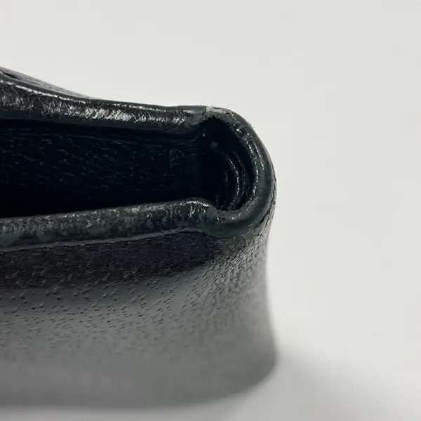 Gucci Eclipse Insignia Black Leather Compact Wallet - Preowned - Image 10