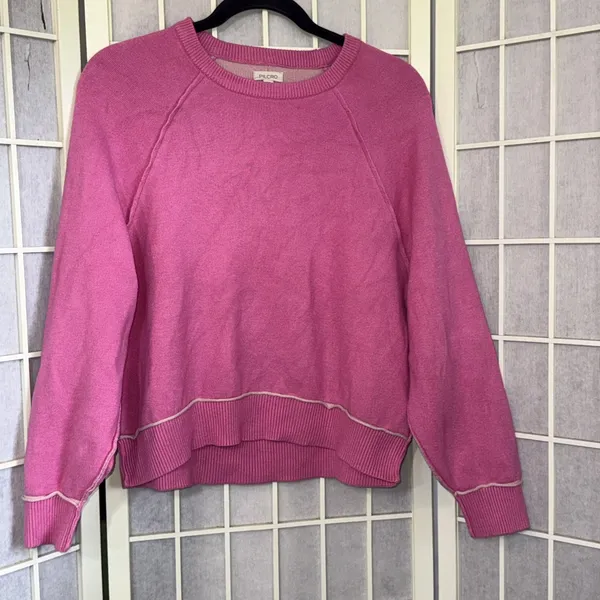 Anthropologie Pilcro Pink Oversized Cozy Coquette Balletcore Sweater Size XXS - Image 2