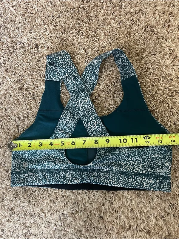 Lululemon All Sport Bra Pebble Print Parfait Pink Alberta Lake Size 8 - Image 9