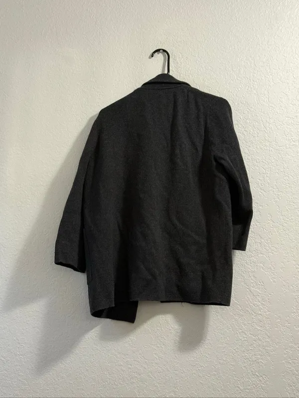 J. Crew Open Front Sweater Blazer Gray Merino Wool blend M Size M - Image 3