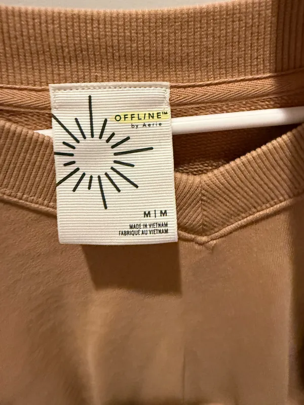 Aerie Cropped Sweatshirt OFFLINE by V-Neck - Image 3