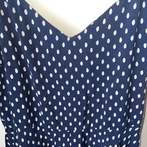Gap Navy Blue Polkadot Dress - Image 2