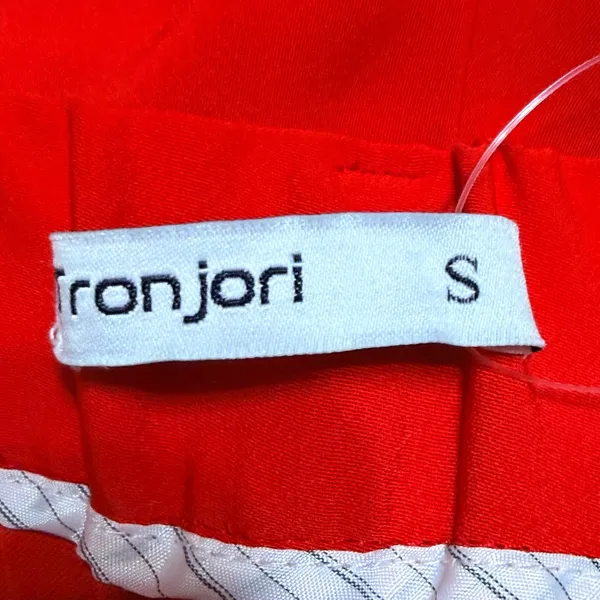 Tronjori‎ Red Wide Leg Pleated High Waisted Trousers Pants Small Womens Flowy - Image 7