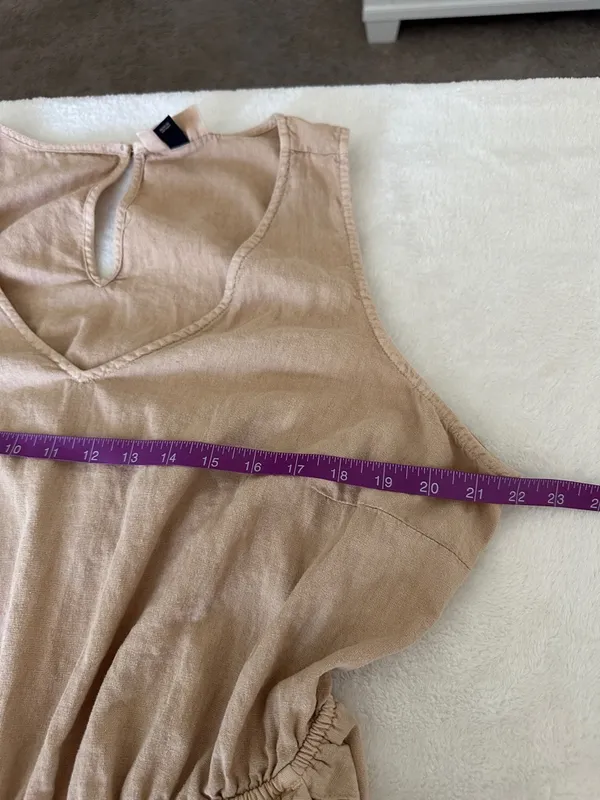 Sleeveless Universal Thread V-Neck Wide-Leg Jumpsuit in Tan - Image 8
