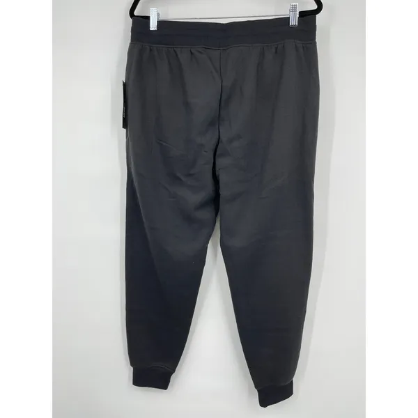 Bebe Womens Black Jogger Sweatpants Fleece Activewear Pants Rhinestones NEW 1X - Image 2