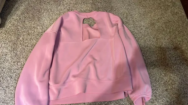 super cute pink target sweatshirt with open back  - Image 2