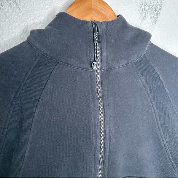 Lululemon Scuba Oversized 1/2 Zip Hoodie Black XS/S - Image 3
