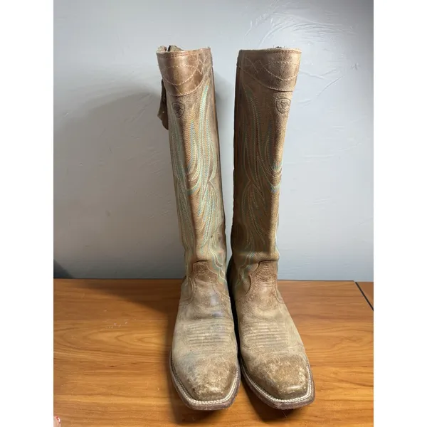 Ariat Lucinda Cowgirl Boots Size 8.5B 10016308 High Top Leather Western Rodeo - Image 5