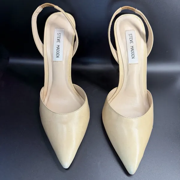 Steve Madden tan pointed slingback heels SIze 8.5‎ - Image 2