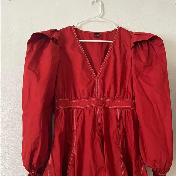 Flared Hem Dress - Image 9