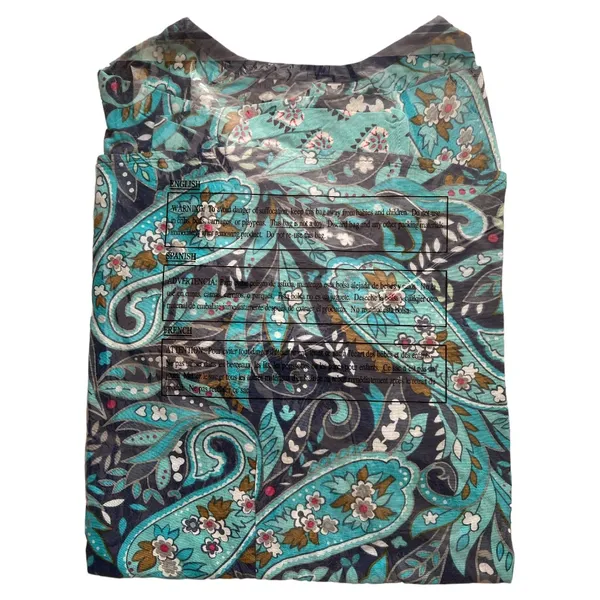 Vera Bradley Blue Daisy Paisley Kelsey Bell Sleeves Flutter Top, M SRP: $60 - Image 11