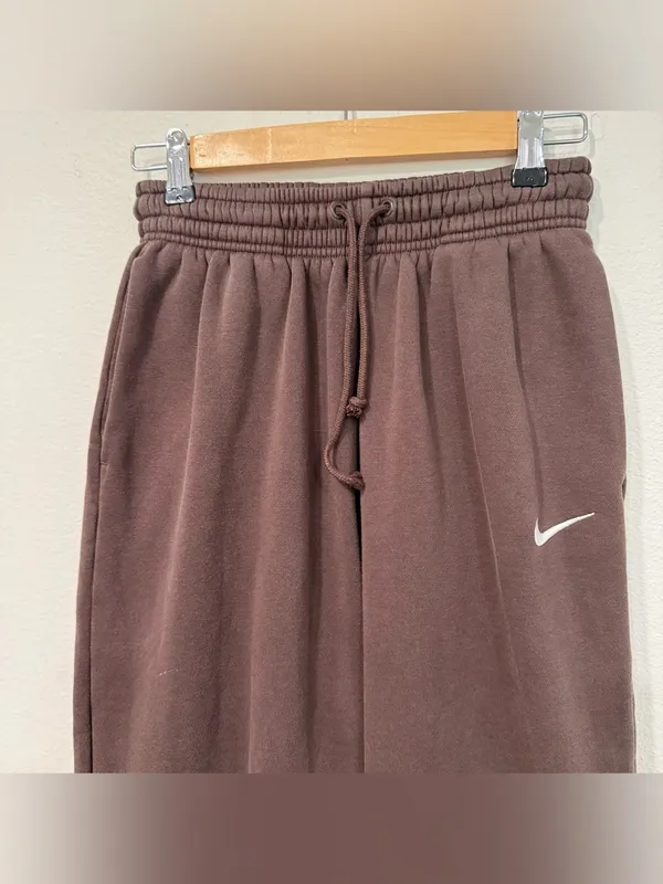 Nike Brown Mid-Rise Sweatpant Joggers XS - Image 3