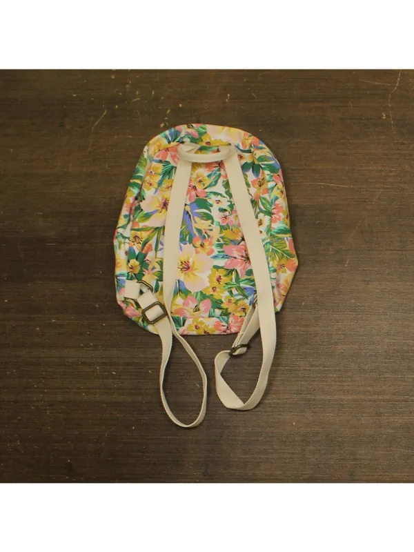 Billabong Womens Mama Teen Canvas Backpack White Multi - Image 2