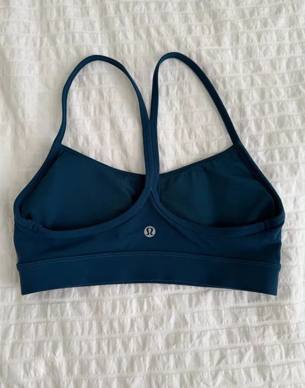 Lululemon Blue Borealis Y Flow Bra - Image 3