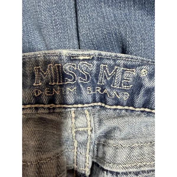 Miss Me Irene Bootcut Jeans Women's Size 29 Blue Western Embellished Boho Cotton - Image 4