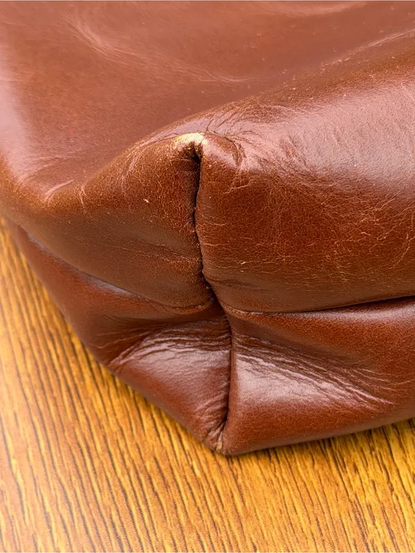 Canyon Leather Tote Bag Brown Mississippi State Full Grain Leather NWT - Image 13