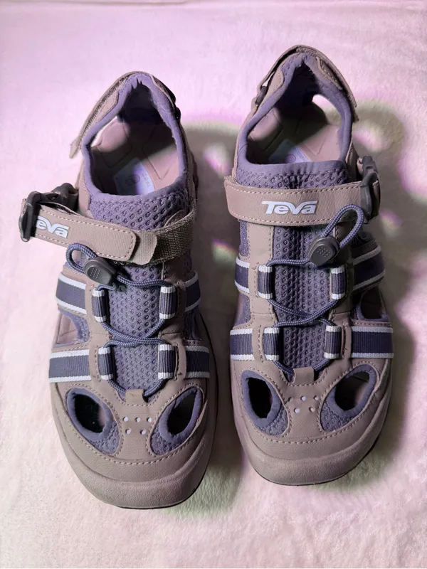 Teva Lavender and Light Blue Comfort Sandal - Image 4