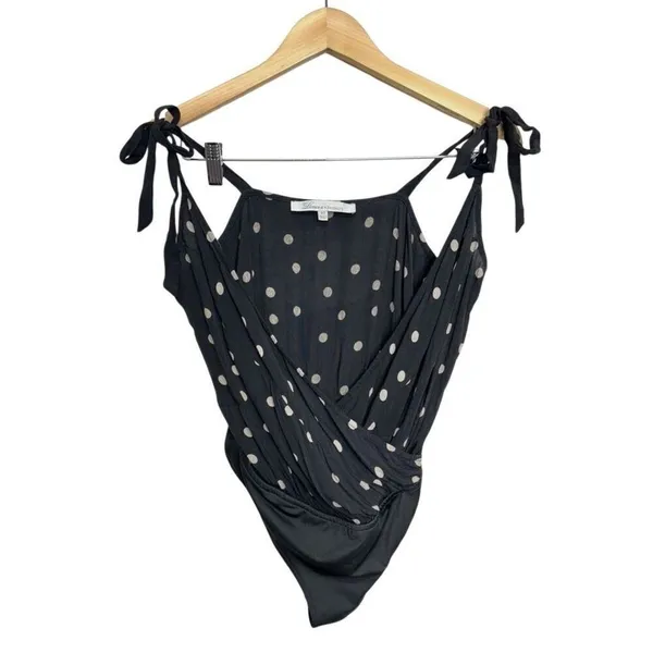 Lovers + Friends Bodysuit Cami Polka-dot Size Extra Small in Black - Image 7