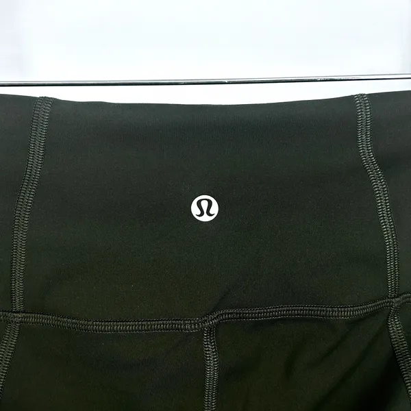 Lululemon Running Leggings Womens 10 Capri Crop Pace Revival High Rise 22" Green - Image 8