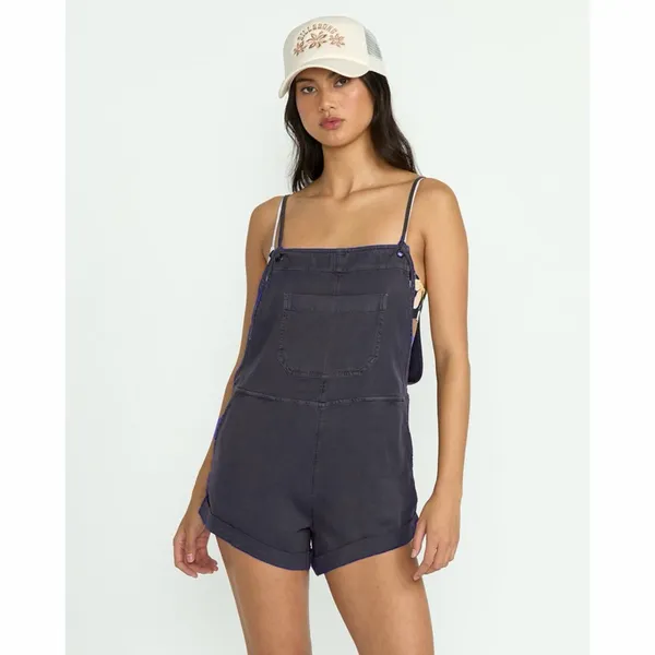 Billabong Wild Pursuit Romper with Pockets in Navy Blue - Image 2
