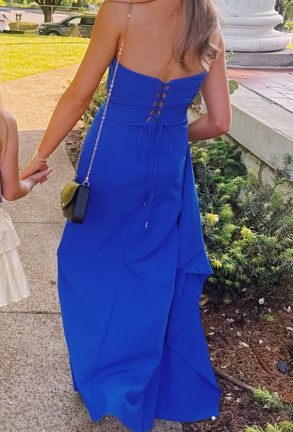 Blue formal dress Size 4 - Image 2