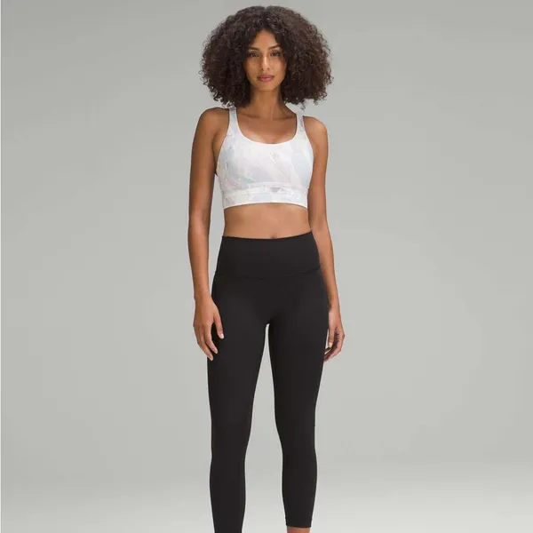 Lululemon Printed Energy Longline Sports Bra Medium Support - Image 3