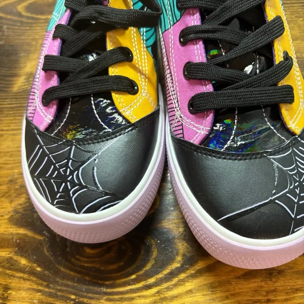 Ground‎ Up Nightmare Before Christmas Sneakers Size 8 Black - Image 4