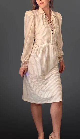 VINTAGE 1970s Edwardian Revival Dress - Image 2