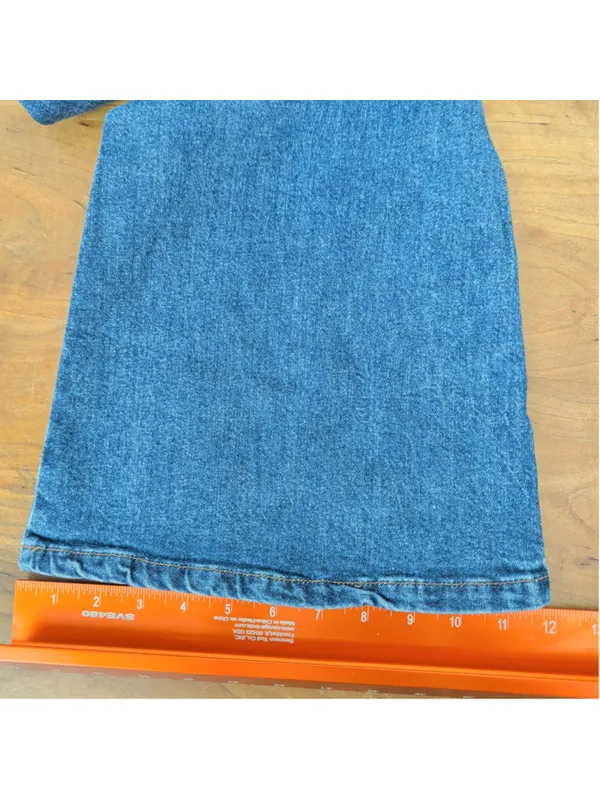 New Kacey Lee Denim Two Tone Flared High Rise Jeans 0 - Image 6
