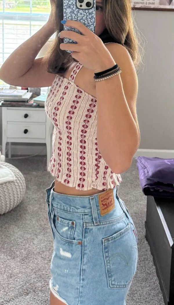 American Eagle Tank Top Crop Top - Image 2