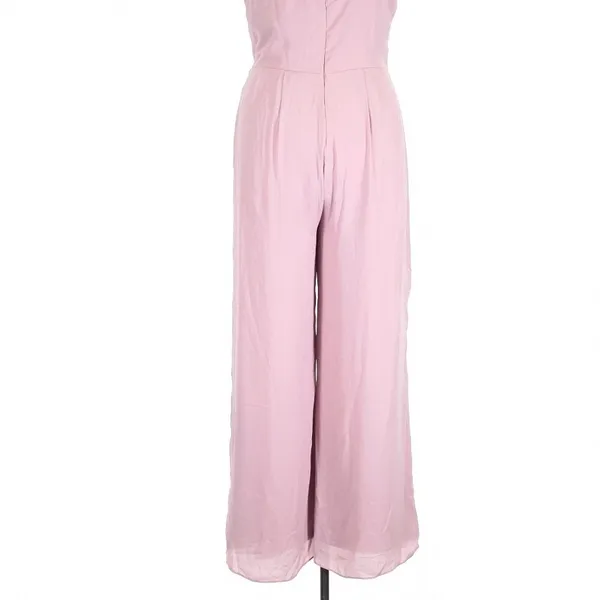 Lulus Call for Me Dusty Lavender Faux Wrap Jumpsuit Wide Leg XL Wedding - Image 6