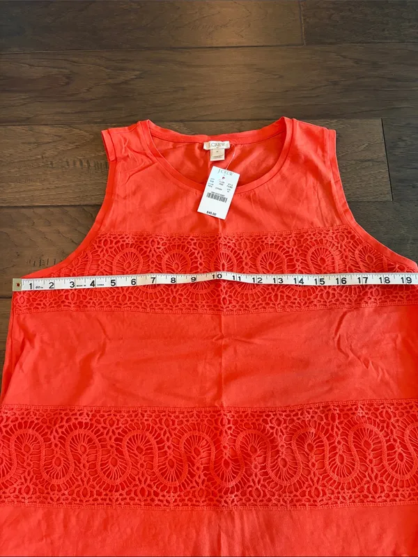 New With Tags JCrew Lace Detail Top Sz M - Image 5